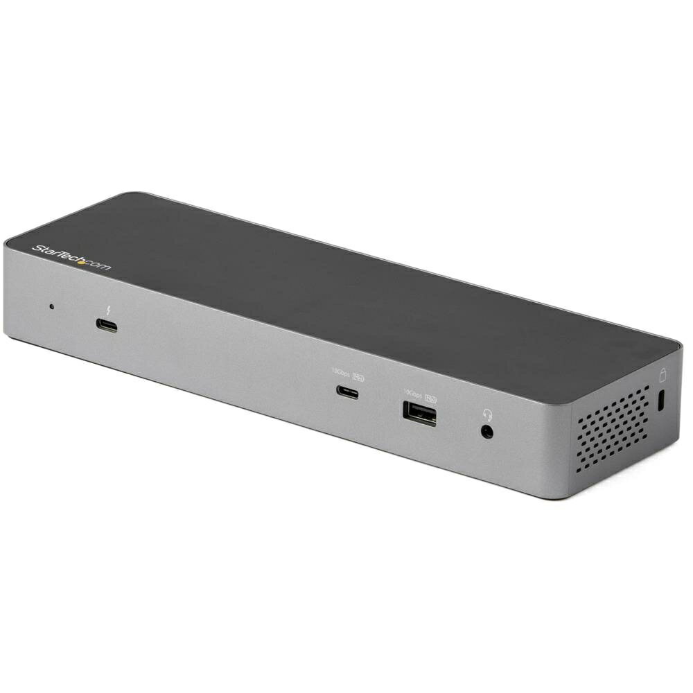 StarTech.com TB3CDK2DH Thunderbolt 3 ドック/USB-C互換サンダーボルト3ドッキングステーション/デュアル4Kモニタ(DisplayPort 1.4 HDMI 2.0)/シングル8Kモニタ/96W USB PD/5ポートUSB 3.2ハブ/ギガビット有線LAN/Windows Mac対応