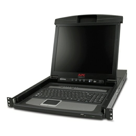 APC [AP5808] 17 Rack LCD Console-English(US)with Integrated 8 Port Analog KVM Switch