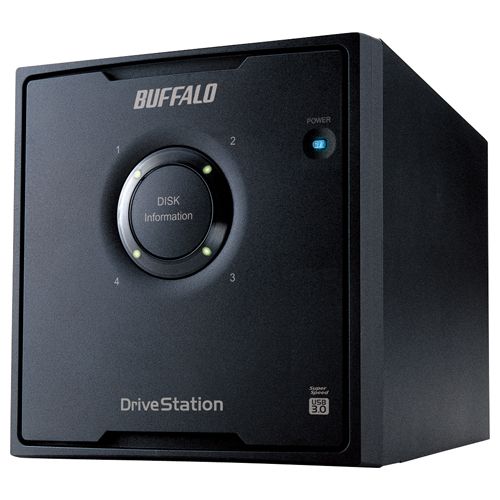 バッファロー [HD-QL8TU3/R5J] ドライブステーション RAID 5機能搭載 USB3.0用 外付けハードディスク 4ドライブ 8TB