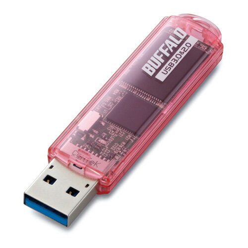 バッファロー [RUF3-C64GA-PK] USB3.0対応 USBメモリ スタンダードモデル 64GB ピンク