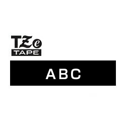 ブラザー工業 [TZE-345] TZeテープ ピータッチ専用テープ(黒テープ/白字)18mm