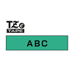 ブラザー工業 [TZE-751] TZeテープ ピータッチ専用テープ(緑テープ/黒字)24mm