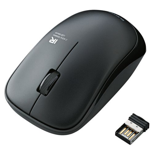 エレコム [M-IR07DRBK] IRマウス/ENELOシリーズ/無線/3ボタン/省電力/ブラック