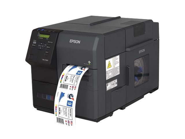 エプソン [TM-C7500] ColorWorks ラベルプリンター TM-C7500(4色独立インクジェット/LAN/USB2.0/D-Sub15Pin/ロール紙/オートカッター/マットインク対応(光沢紙不可))