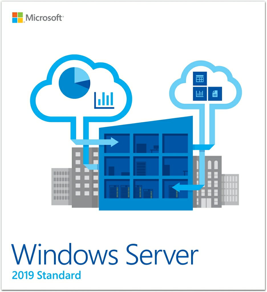 日本マイクロソフト  Microsoft Windows Server Standard 2019 64Bit Japanese Academic 1 License DVD 16 Core License 5 Client