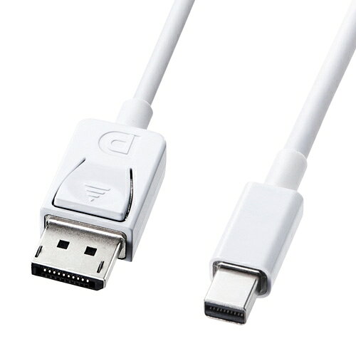 サンワサプライ [KC-DPM2W] ミニ-DisplayPort変換ケーブル 2m ホワイト