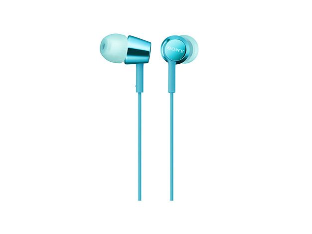 ソニー [MDR-EX155AP/L] 密閉型インナーイヤーレシーバー ライトブルー