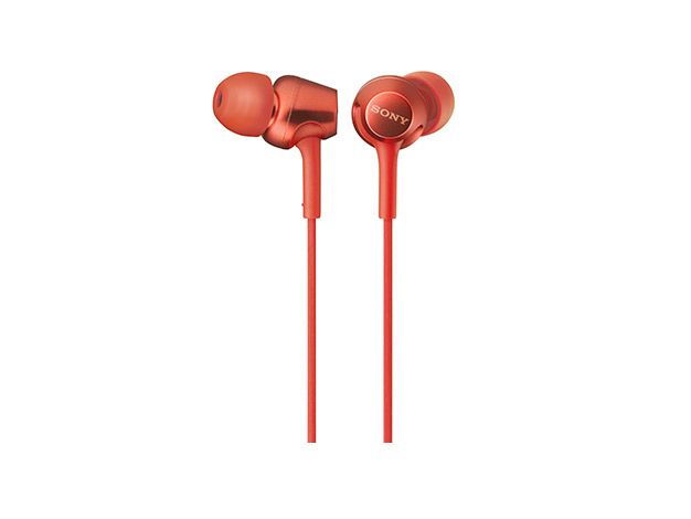 ソニー [MDR-EX255AP/R] 密閉型インナーイヤーレシーバー レッド