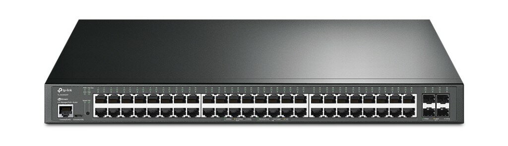 乐天商城 - TP-Link [TL-SG3452XP(UN)] JetStream 48-Port Gigabit POE+ L2+ Managed Switch/4x SFP+