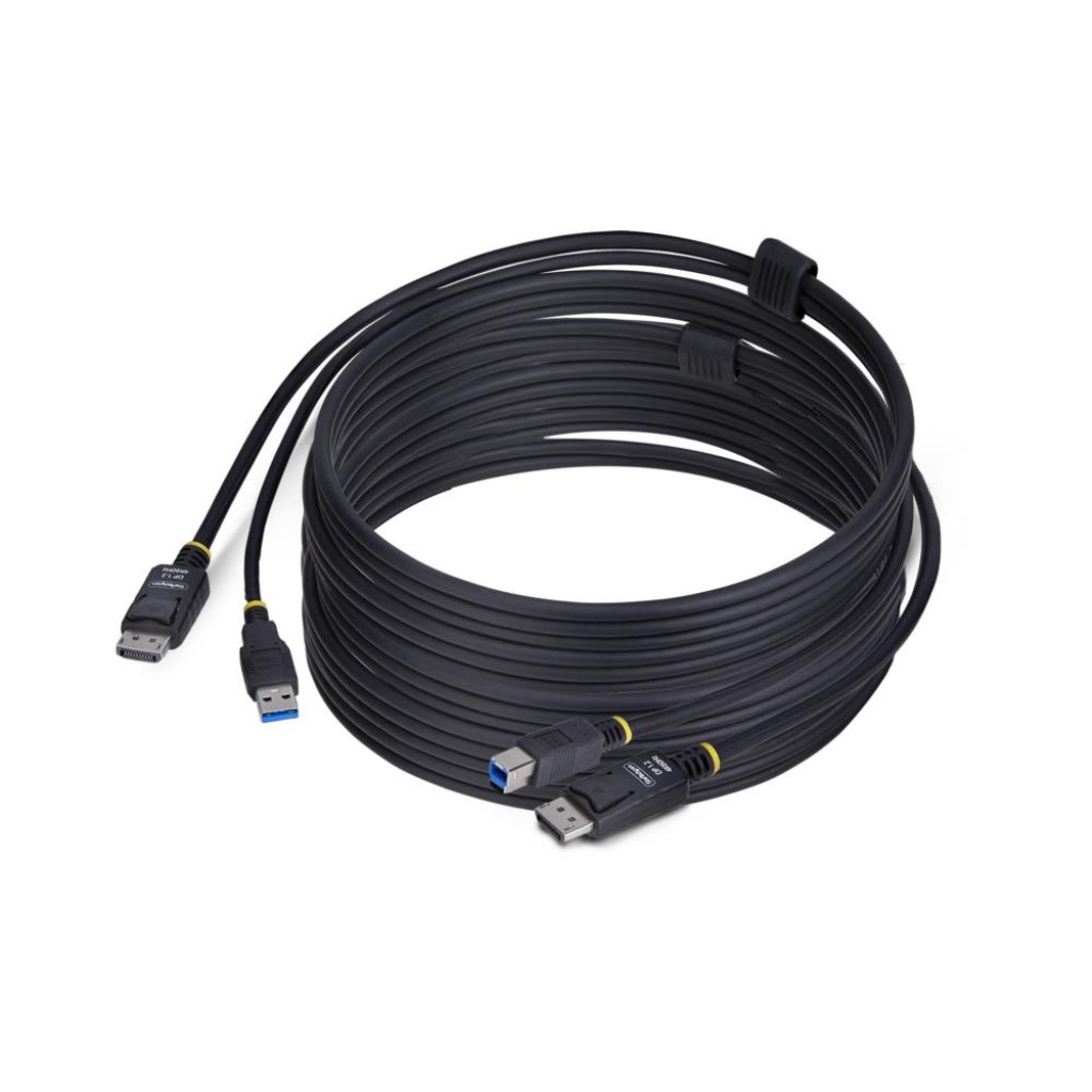 乐天商城 - StarTech.com [DU12210-KVM-CABLE] KVMケーブル/3m/DisplayPort 1.2 & USB 3.0 Type-A-Type-B 5Gbps/4K60Hz/PC パソコン自動切替器用 多機種対応ケーブル