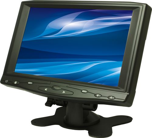 エーディテクノ [CL7619N] 7インチ ワイド 液晶ディスプレイ(800x480/HDMI/VGA/RCAx2/スピーカー/LED)