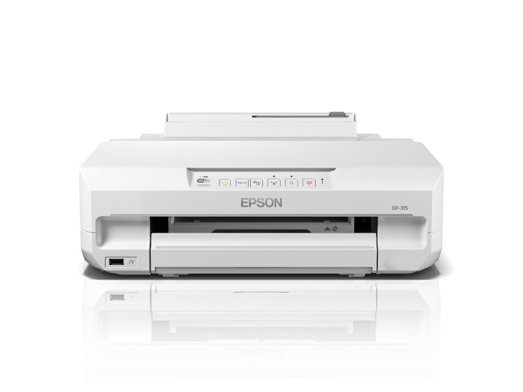 エプソン [EP-315] Colorio A4カラーインクジェットプリンター 6色染料/単機能/有線・無線LAN/Wi-Fi Direct/Epson Smart Panel対応 