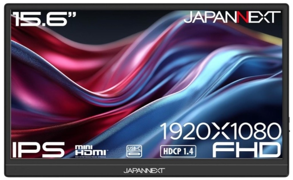 Rakuten - ジャパンネクスト [JN-MD-IPS156F3] [JN-MD-IPS156F3] 15.6インチ ワイド モバイルディスプレイ(1920x1080/IPS/miniHDMI/Type-C/スピーカー/非光沢/2年保証)