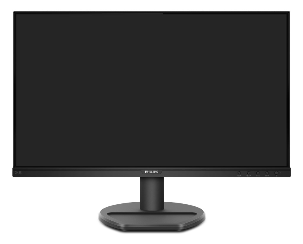 PHILIPS [243S9A/11] 23.8型ワイド液晶ディスプレイ スピーカー付 ブラック IPSパネル 5年保証 USB Type C対応