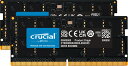 crucial CT2K32G48C40S5 ノートPC用増設メモリ 64GB(32GBx2枚)DDR5 4800MT/s(PC5-38400)CL40 SODIMM 262pin