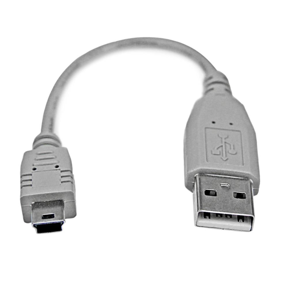 StarTech.com  ミニUSBケーブル 15cm USB-A(オス)- USB Mini-B(オス)