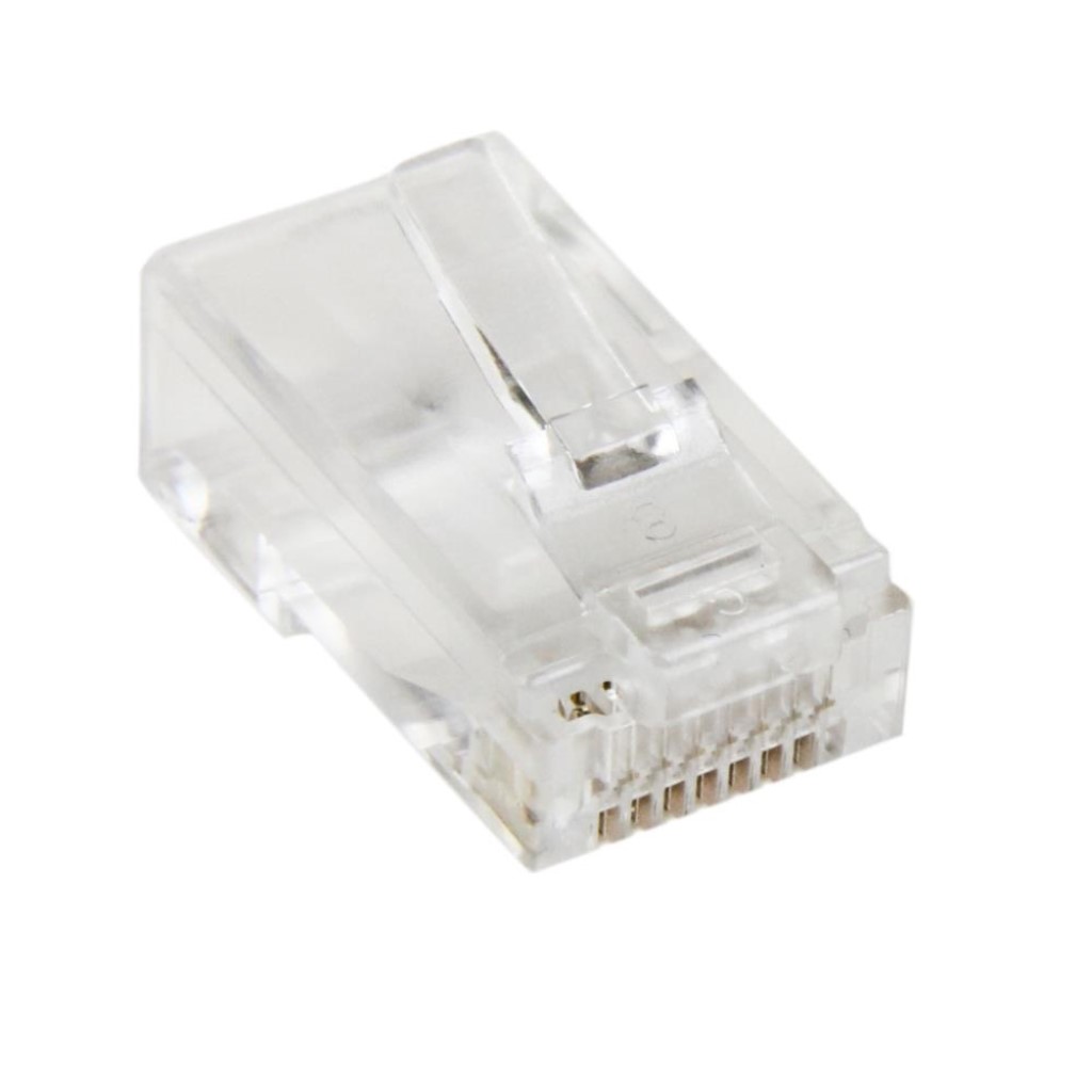 StarTech.com [CRJ45SOL50PK] RJ45モジュラープラグ/50個入り/CAT5e対応/LANケーブル終端用/ソリッドワイヤー(単線)対応