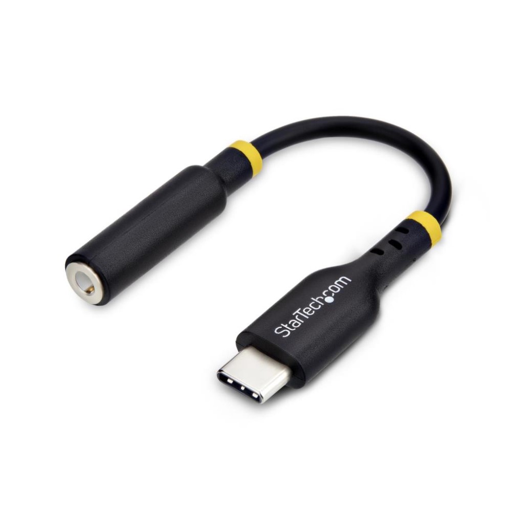 StarTech.com [USBCAUDIO2] USB-C 3.5mmオーディオ変換アダプター/32bit DAC Hi-Fi音質/Thunderbolt互換/ヘッドフォン ヘッドセット対応/ノートPC タブレット スマートフォン対応