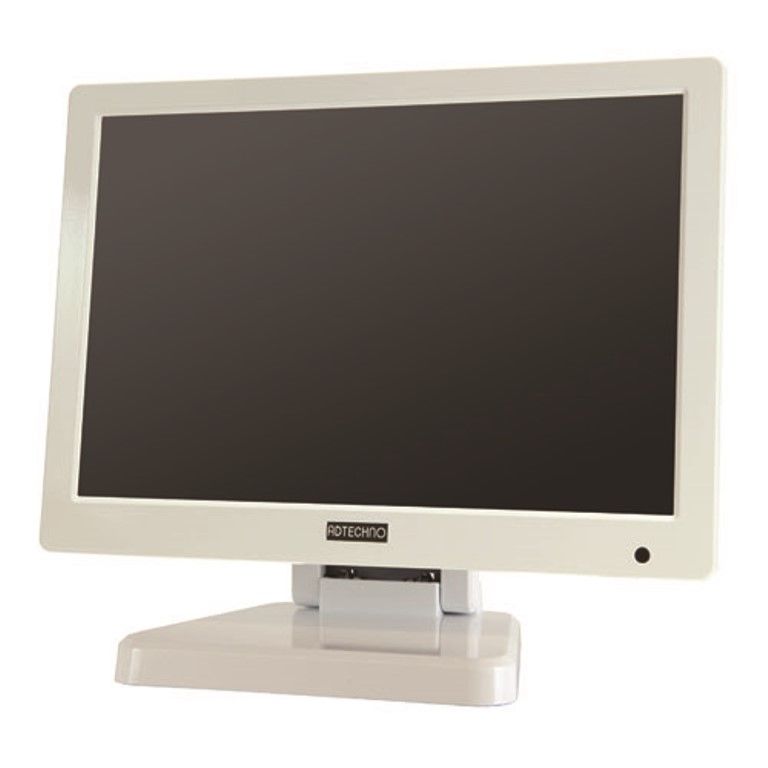 エーディテクノ [LCD7620TW] 7インチ ワイド タッチパネル 液晶ディスプレイ(1280x800/HDMI/DVI/VGA/スピーカー/IPSパネル/5線式抵抗膜/業務用/ホワイト)