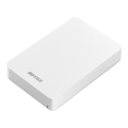バッファロー [HD-PGF4.0U3-GWHA] USB3.1(Gen.1)対応 耐衝撃ポータブルHDD 4TB ホワイト