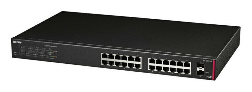 �Хåե����� [BS-GS2124P] ˡ�͸��� �쥤�䡼2 Giga PoE ���ޡ��ȥ����å�