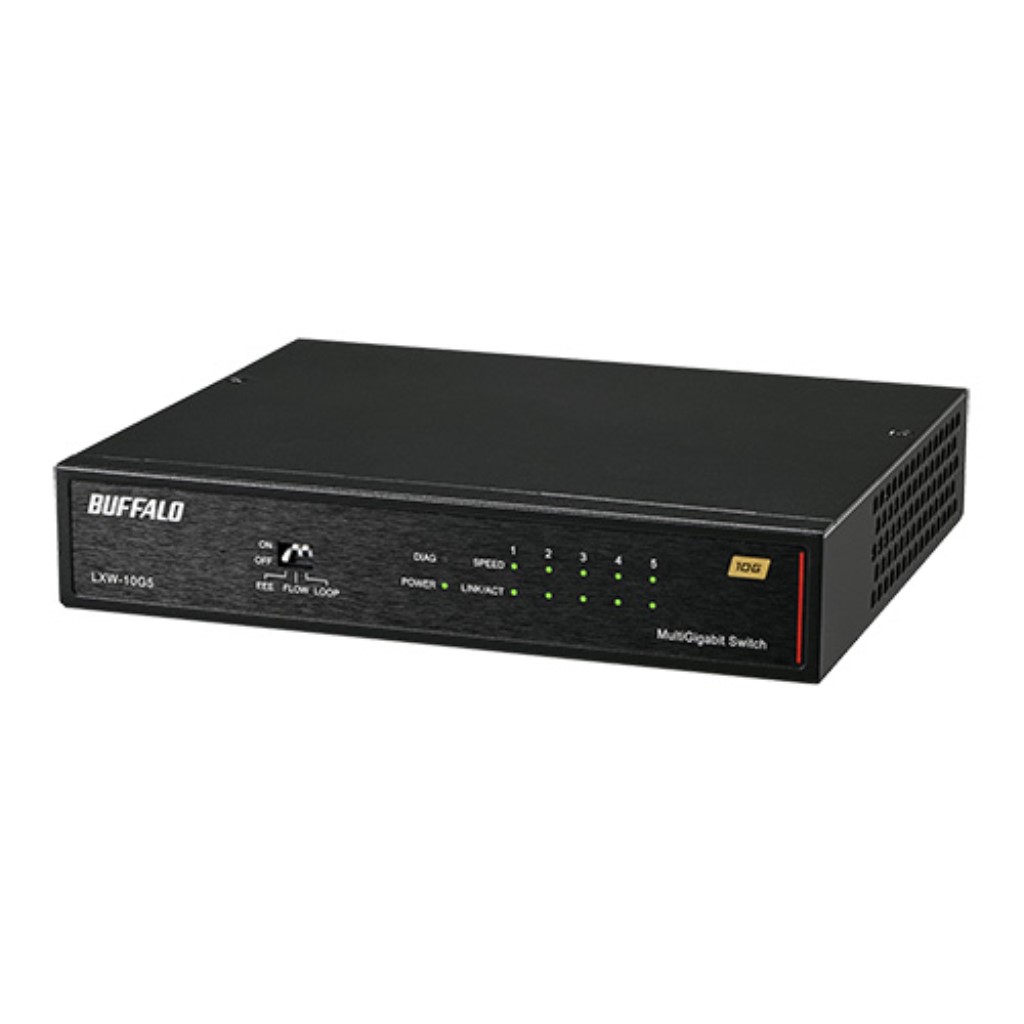 バッファロー [LXW-10G5] 10GbE 5ポート スイッチングHUB
