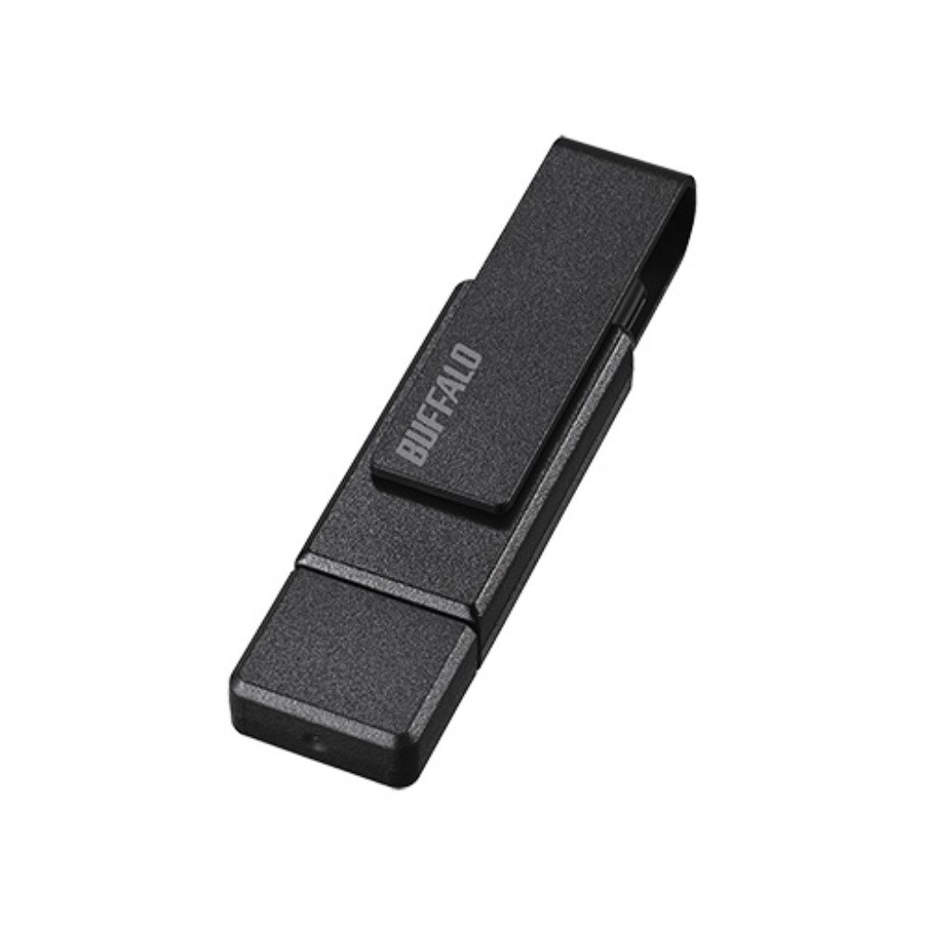 バッファロー [RUF3-ACR256G-BK] USB3.2(Gen1)対応 Type-AC両対応 回転式USBメモリー