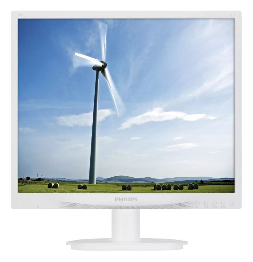 PHILIPS [19S4QAW3/11] 液晶ディスプレイ 19型/1280x1024/DVI、D-Sub/ホワイト/スピーカー：あり/5年間フル保証/省資源化パッケージ