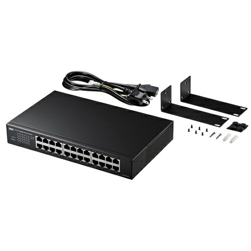 サンワサプライ [LAN-GIGAH24L] Giga対応スイッチングハブ(24ポート) ループ検知機能つき
