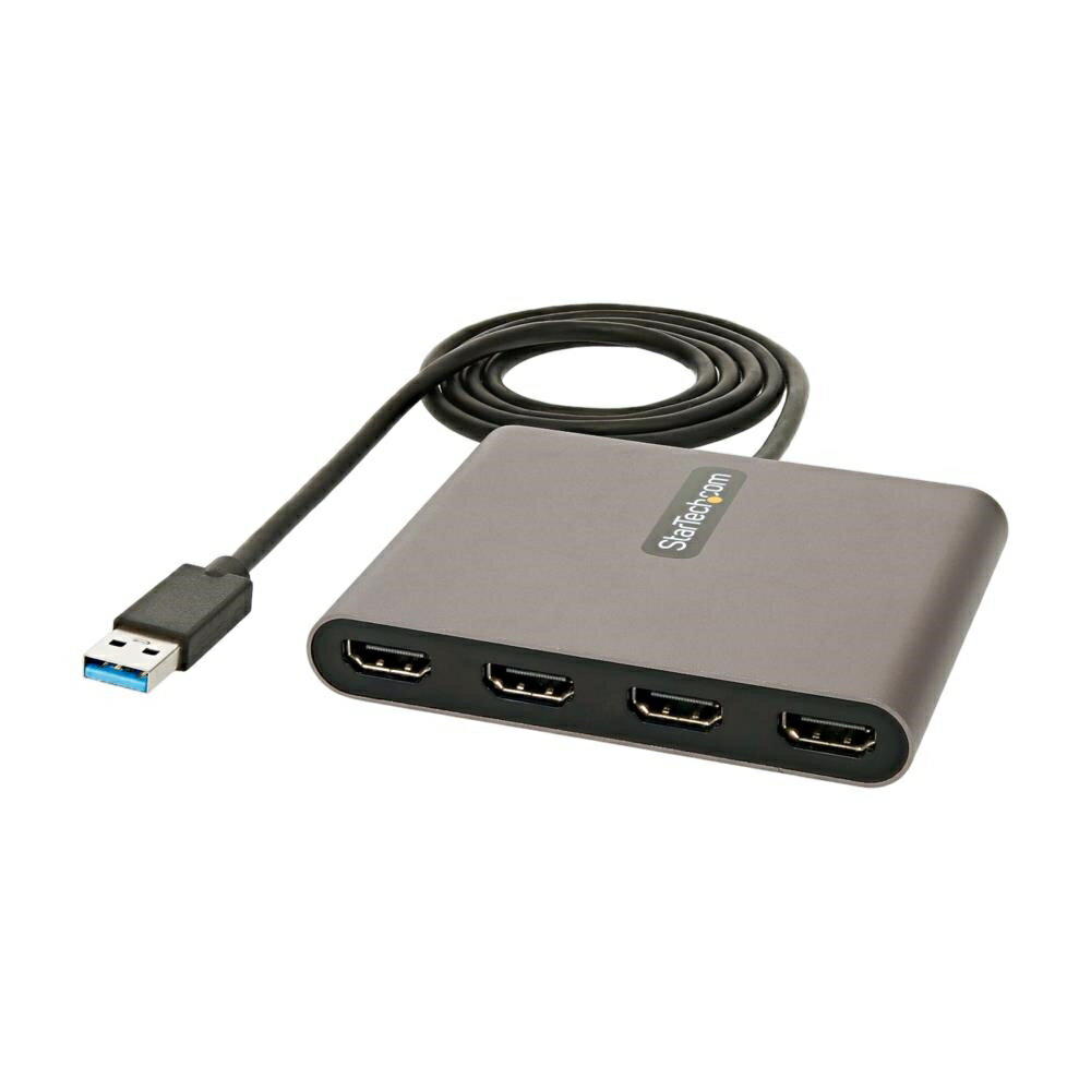 StarTech.com [USB32HD4] USB 3.0接続クアッドHDMIディスプレイ変換アダプタ/USB-HDMI 4出力コンバータ/1080p 60Hz/USB Type-A接続/HDMI増設アダプタ/Windowsのみ対応