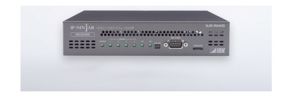 アイ・ディ・ケイ [NJR-R04HD-MM] HDMI 4系統 AV over IP受信器(マルチモードファイバー)