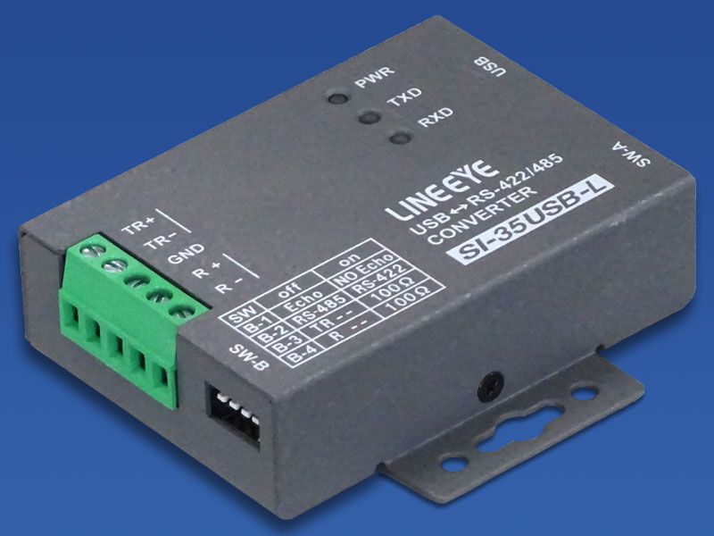 ラインアイ [SI-35USB-L] 小型インターフェースコンバータ USB = RS-422/485 壁掛タイプ