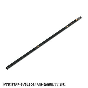 サンワサプライ [TAP-SVSL3018ANN] ＜別途送料＞19インチサーバーラック用コンセント(30A)電流表示機能付き 3P・18個口