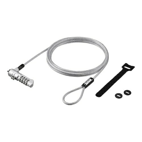 BUFFALO [BLD4WNN] ダイヤル式ワイヤーロック Nanoスロット対応