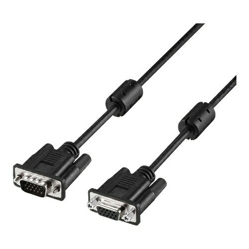 BUFFALO [BDE10BK] ディスプレイ延長ケーブル D-sub15pin 1m ブラック