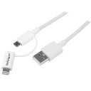 StarTech.com [LTUB1MWH] Apple Lightning/ Micro USB - USBP[u 1m zCg iPhone/iPod/iPad/AndroidX}zΉ