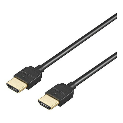 ※不良を除いて返品不可。※製品イメージは実際の製品と異なる場合があります。※メーカーにより、JANや型番等は予告なく変更されることがあります。（同等商品により返品・交換は不可となります。）※商品の詳細につきましてはメーカーホームページからご確認ください。※PSEマークについて商品説明に記載がなくても（PSE対象外を除いて）PSEマークがついた商品のみ扱っております。 ■製品タイプ：HDMIケーブル ■搭載規格：【HDMI規格】●HIGH SPEED with Ethernet・4K2K解像度対応・フルHD 3D対応・HDMI イーサネットオーディオチャンネル（HEAC）対応・オーディオリターンチャンネル（ARC）対応・Deep Color対応・CEC（基本リンク機能）対応・Auto Lip-Sync対応 ■コネクタ形状(From-To)：HDMIプラグ（タイプA-19ピン）?HDMIプラグ（タイプA-19ピン） ■対応機種：HDMI端子を持ったAV機器、パソコン及びパソコン周辺機器 ■質量：約65g ■保証期間：保証：初期不良交換のみ。 ■グリーン購入法：非適合 ■エコマーク：対象外 ■PCグリーンラベル：非適合 ■国際エネルギースター：非適合 ■エコリーフ：非適合 ■VCCI：非適合 ■PCリサイクル：非適合 ■RoHS指令：適合 ■電気用品安全法(PSE)：非適合 ■J-Moss：非適合 ■梱包サイズ(WxHxD)mm：150mm×190mm ■ケーブル長：2m ■仕様：●対応解像度:4K2K対応(4096x2160ピクセル)※最大帯域幅10.2Gbpsまでの映像に対応しています。●対応機種:HDMI端子を持ったAV機器、パソコン及びパソコン周辺機器●HDMI規格:HIGH SPEED with Ethernet:4K2K解像度対応、フルHD 3D対応、HDMI イーサネットオーディオチャンネル(HEAC)対応、オーディオリターンチャンネル(ARC)対応、Deep Color対応、CEC(基本リンク機能)対応、Auto Lip-Sync対応●伝送速度:340MHz(10.2Gbps)●コネクター形状:HDMIプラグ(タイプA-19ピン)-HDMIプラグ(タイプA-19ピン)●外形寸法(ケーブル長):2m●ケーブルの太さ:約4.5mm●質量:約65g●パッケージ寸法(幅x高さ):150mmx190mm●保証期間:保証:初期不良交換のみ。●製品構成:本体(1本)HighSpeed HDMIケーブル やわらかタイプ 2m ブラック
