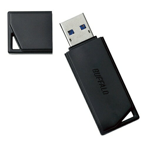 バッファロー [RUF3-KVB64G-BK] USB3.2(Gen1)抗ウイルス・抗菌USBメモリ