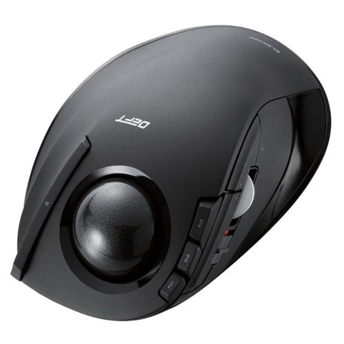 エレコム [M-DT1DRBK] トラックボールマウス/人差し指/8ボタン/チルト機能/無線/ブラック