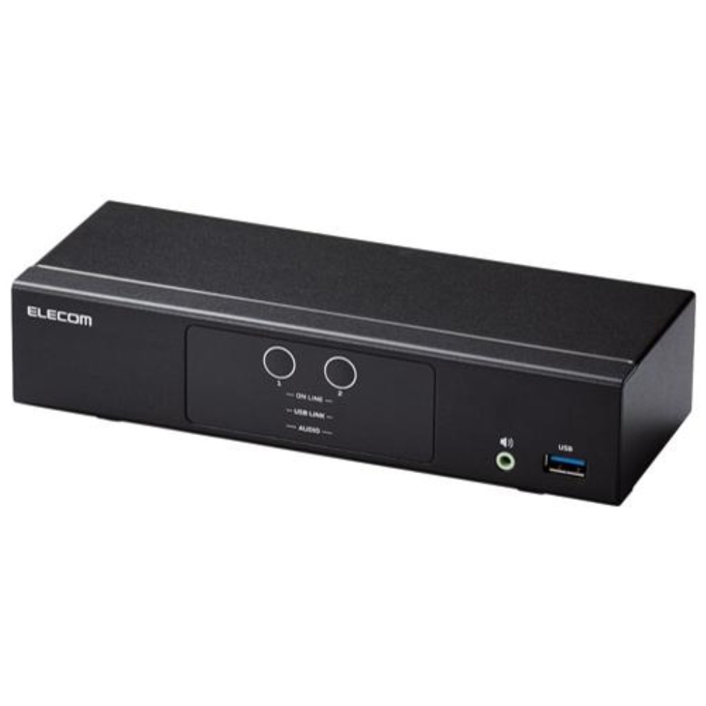 エレコム [KVM-NHUS2] パソコン切替器(KVM)/HDMI/2ポート