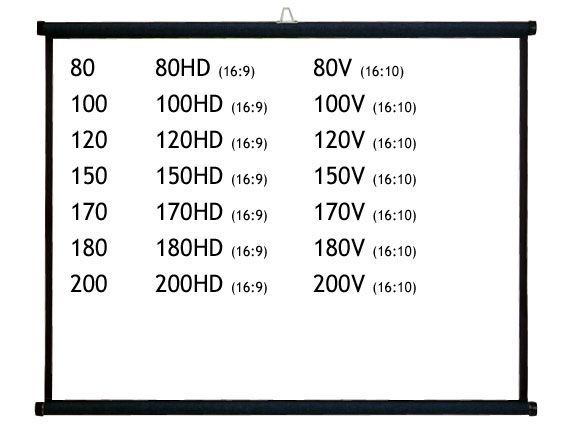 イズミ [KZ-120HD] 120インチワイド 掛図式スクリーン(アスペクト比16:9)