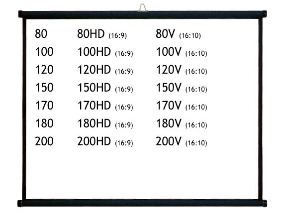 イズミ [KZ-120V] 120インチワイド 掛図式スクリーン(アスペクト比16:10)