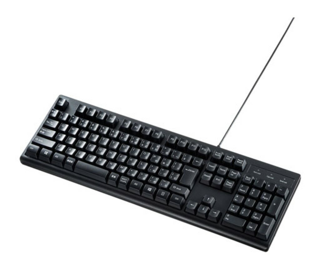 サンワサプライ [SKB-BS6BK] 日本語109キーボード 抗菌防水防塵タイプ