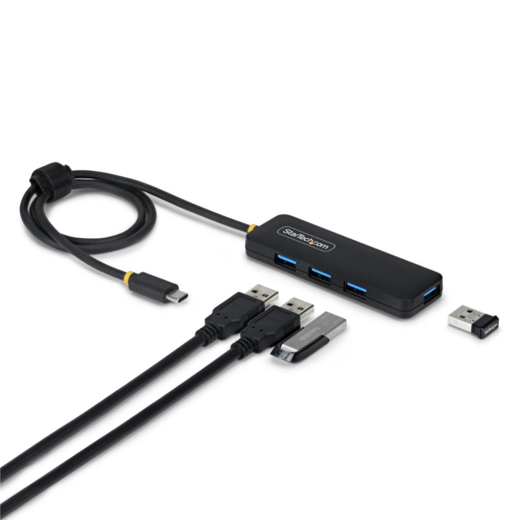 StarTech.co.. [H5C4A-USB-HUB-2] USB-Cハブ/4ポート USB-A/5Gbps/バスパワー/PCR樹脂筐体/61cmロング..