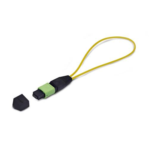 StarTech.com  光ファイバーループバックプラグ/MPOシングルモード/9/125/MPO-12 メス/APC/MTP/光通信テスト用アダプター
