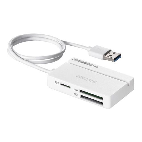 BUFFALO [BSH3U100U3WH] USB3.0 バスパワー 3ポート ハブ ホワイト