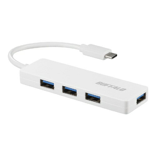 BUFFALO [BSH4U120C1WH] USB3.1(Gen1)TypeC 4ポート バスパワーハブ ホワイト