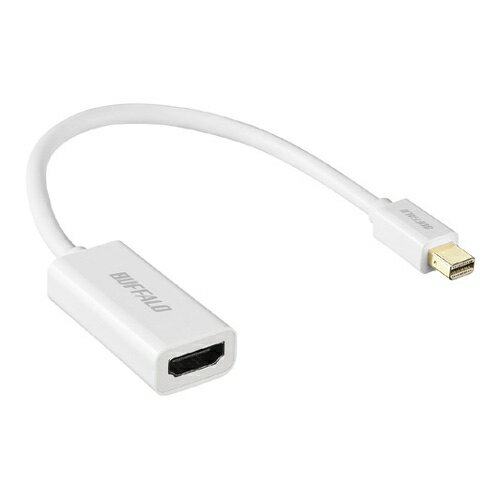 BUFFALO  miniDisplayPort-HDMI変換アダプタ ホワイト