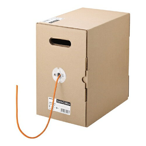 BUFFALO [BL5E3000OR] Cat5e LANケーブル 300m 単線 オレンジ