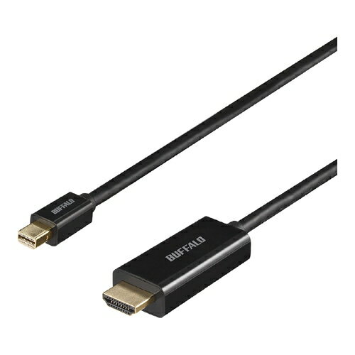 Rakuten - BUFFALO [BMDPHD10BK] miniDP-HDMI 変換ケーブル 1m ブラック